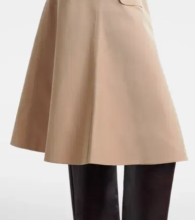 Dorothee Schumacher Luxury Layer belted cotton-blend midi skirt | Thumbnail 6 Dorothee Schumacher Luxury Layer belted cotton-blend midi skirt | Thumbnail 6