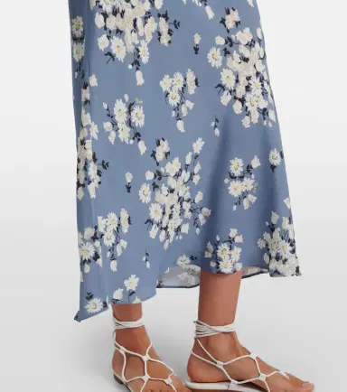 Rixo Cathy floral crêpe midi dress | Thumbnail 2 Rixo Cathy floral crêpe midi dress | Thumbnail 2