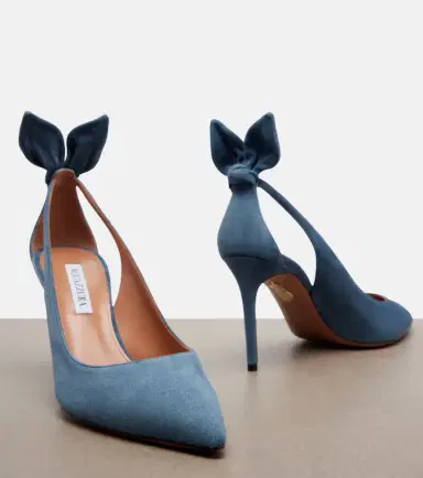 Aquazzura Bow Tie suede pumps | Thumbnail 2 Aquazzura Bow Tie suede pumps | Thumbnail 2