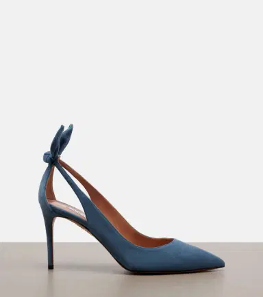 Aquazzura Bow Tie suede pumps | Thumbnail 3 Aquazzura Bow Tie suede pumps | Thumbnail 3