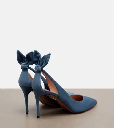 Aquazzura Bow Tie suede pumps | Thumbnail 4 Aquazzura Bow Tie suede pumps | Thumbnail 4