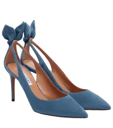 Aquazzura Bow Tie suede pumps | Thumbnail 1 Aquazzura Bow Tie suede pumps | Thumbnail 1