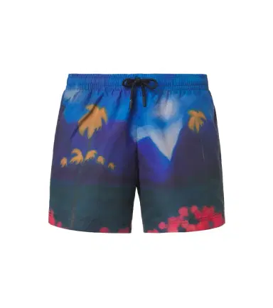 Commas Printed swim trunks | Thumbnail 1 Commas Printed swim trunks | Thumbnail 1