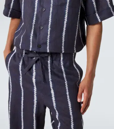 Commas Striped linen wide-leg pants | Thumbnail 3 Commas Striped linen wide-leg pants | Thumbnail 3