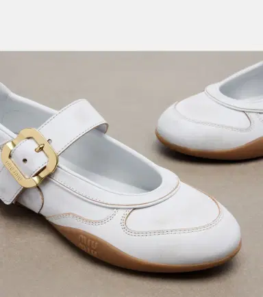 Miu Miu Gymnasium leather ballet flats | Thumbnail 2 Miu Miu Gymnasium leather ballet flats | Thumbnail 2