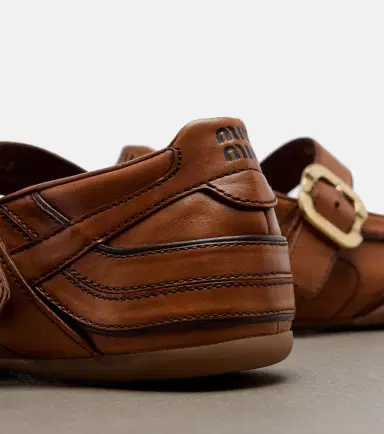 Miu Miu Gymnasium leather ballet flats | Thumbnail 2 Miu Miu Gymnasium leather ballet flats | Thumbnail 2