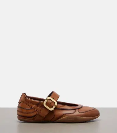 Miu Miu Gymnasium leather ballet flats | Thumbnail 4 Miu Miu Gymnasium leather ballet flats | Thumbnail 4