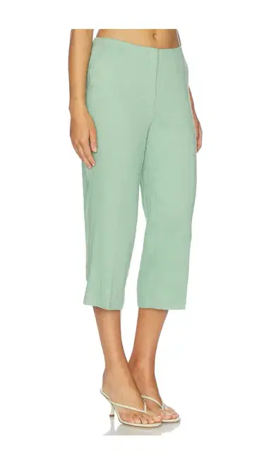 Theory Capri Linen Viscose Pants | Thumbnail 2 Theory Capri Linen Viscose Pants | Thumbnail 2
