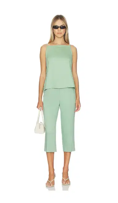 Theory Capri Linen Viscose Pants | Thumbnail 5 Theory Capri Linen Viscose Pants | Thumbnail 5