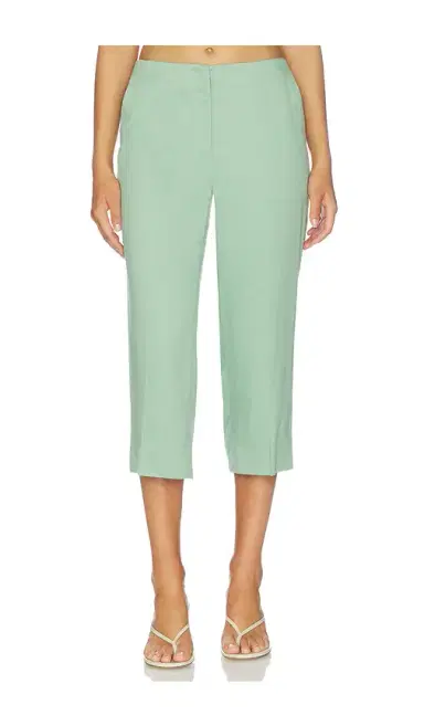 Theory Capri Linen Viscose Pants | Thumbnail 1 Theory Capri Linen Viscose Pants | Thumbnail 1