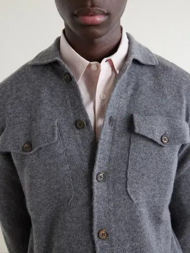 ELEVENTY Cashmere Knitted Overshirt - Men | Thumbnail 5 ELEVENTY Cashmere Knitted Overshirt - Men | Thumbnail 5