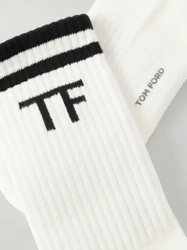 Tom Ford Ribbed Cotton-Blend Socks - Men | Thumbnail 2 Tom Ford Ribbed Cotton-Blend Socks - Men | Thumbnail 2
