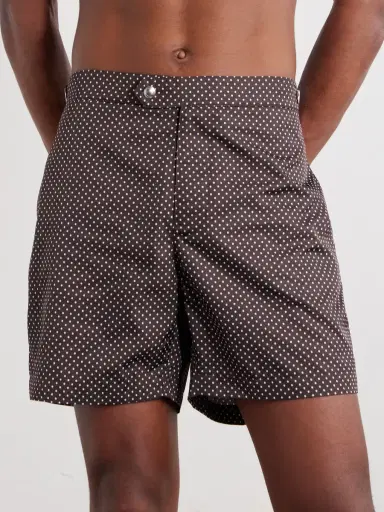 MR P. Straight-Leg Mid-Length Polka-Dot Swim Shorts - Men | Thumbnail 2 MR P. Straight-Leg Mid-Length Polka-Dot Swim Shorts - Men | Thumbnail 2