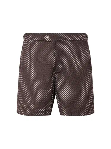 MR P. Straight-Leg Mid-Length Polka-Dot Swim Shorts - Men | Thumbnail 1 MR P. Straight-Leg Mid-Length Polka-Dot Swim Shorts - Men | Thumbnail 1