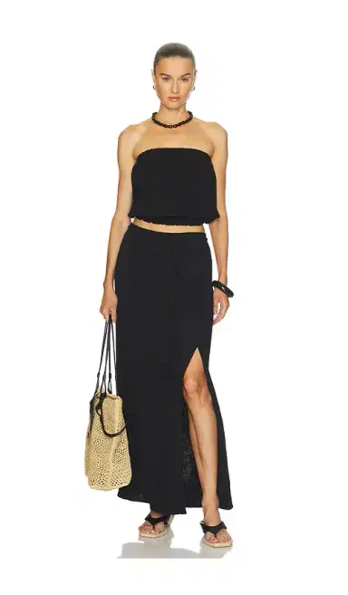 Bobi Belted Maxi Skirt | Thumbnail 5 Bobi Belted Maxi Skirt | Thumbnail 5