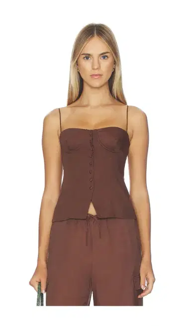 Onia Air Linen Underwire Corset Top | Thumbnail 1 Onia Air Linen Underwire Corset Top | Thumbnail 1