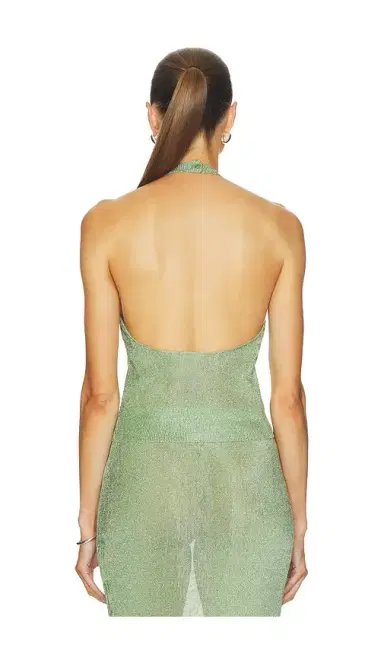 SEROYA Minnie Metallic Knit Halter Top | Thumbnail 3 SEROYA Minnie Metallic Knit Halter Top | Thumbnail 3