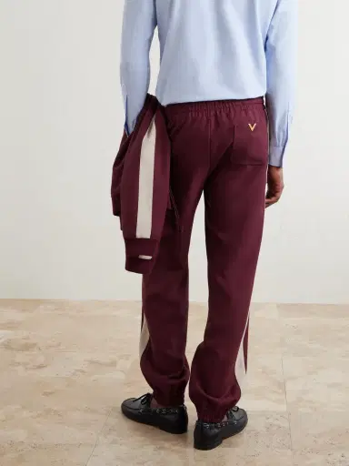 Valentino Garavani VGold Striped Drill Sweatpants - Men | Thumbnail 4 Valentino Garavani VGold Striped Drill Sweatpants - Men | Thumbnail 4