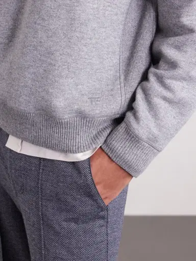Tom Ford Cashmere and Cotton-Blend Sweater - Men | Thumbnail 5 Tom Ford Cashmere and Cotton-Blend Sweater - Men | Thumbnail 5