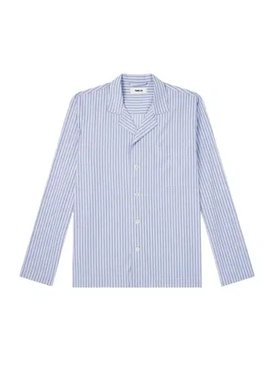 Tekla Camp-Collar Striped Organic Cotton Pyjama Shirt - Men | Thumbnail 1 Tekla Camp-Collar Striped Organic Cotton Pyjama Shirt - Men | Thumbnail 1