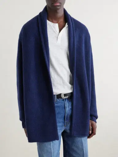 The Elder Statesman Italy Smoking Shawl-Collar Cashmere Cardigan - Men | Thumbnail 3 The Elder Statesman Italy Smoking Shawl-Collar Cashmere Cardigan - Men | Thumbnail 3