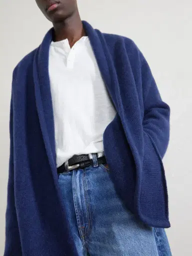 The Elder Statesman Italy Smoking Shawl-Collar Cashmere Cardigan - Men | Thumbnail 5 The Elder Statesman Italy Smoking Shawl-Collar Cashmere Cardigan - Men | Thumbnail 5