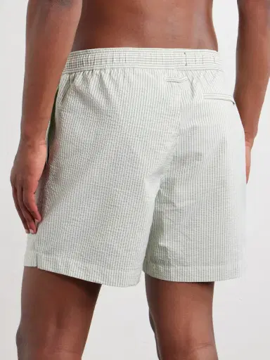 MR P. Oxford Striped Straight-Leg Mid-Length Swim Shorts - Men | Thumbnail 3 MR P. Oxford Striped Straight-Leg Mid-Length Swim Shorts - Men | Thumbnail 3