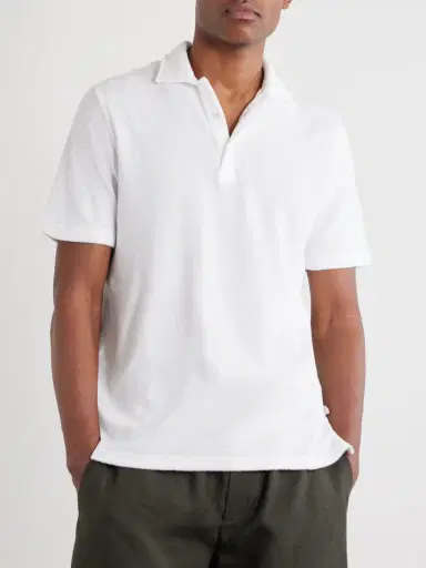 FEDELI Mondial Cotton-Terry Polo Shirt - Men | Thumbnail 3 FEDELI Mondial Cotton-Terry Polo Shirt - Men | Thumbnail 3