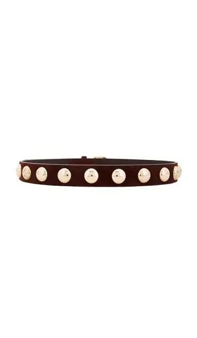 Loeffler Randall Issa Suede Champagne Hardware Belt | Thumbnail 2 Loeffler Randall Issa Suede Champagne Hardware Belt | Thumbnail 2
