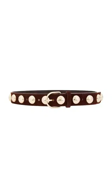 Loeffler Randall Issa Suede Champagne Hardware Belt | Thumbnail 1 Loeffler Randall Issa Suede Champagne Hardware Belt | Thumbnail 1