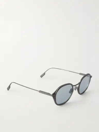 Zegna Round-Frame Titanium Sunglasses - Men | Thumbnail 4 Zegna Round-Frame Titanium Sunglasses - Men | Thumbnail 4