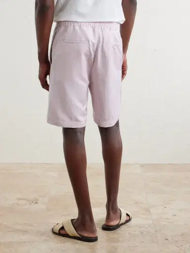 Canali Straight-Leg Linen And Silk-Blend Bermuda Shorts - Men | Thumbnail 4 Canali Straight-Leg Linen And Silk-Blend Bermuda Shorts - Men | Thumbnail 4