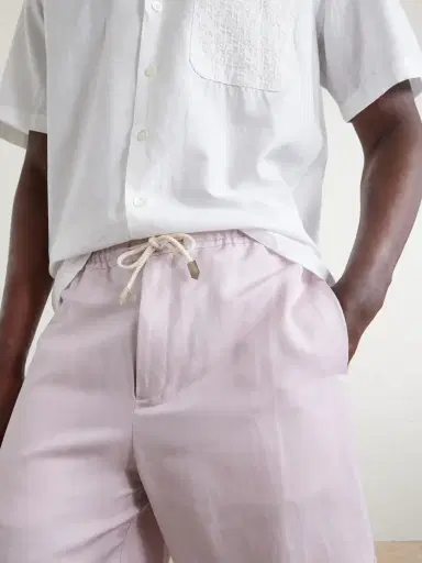 Canali Straight-Leg Linen And Silk-Blend Bermuda Shorts - Men | Thumbnail 5 Canali Straight-Leg Linen And Silk-Blend Bermuda Shorts - Men | Thumbnail 5