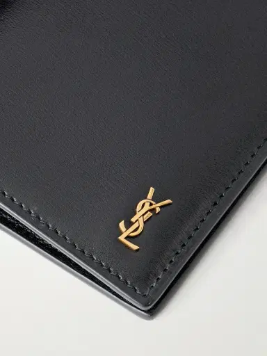 Saint Laurent Tiny Cassandre Logo-Appliquéd Leather Bifold Wallet - Men | Thumbnail 3 Saint Laurent Tiny Cassandre Logo-Appliquéd Leather Bifold Wallet - Men | Thumbnail 3