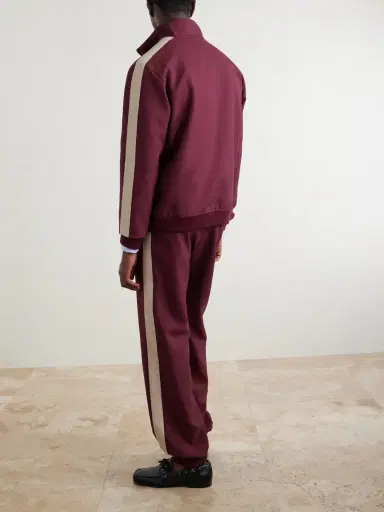 Valentino Garavani VGold Striped Drill Zip-Up Sweater - Men | Thumbnail 4 Valentino Garavani VGold Striped Drill Zip-Up Sweater - Men | Thumbnail 4