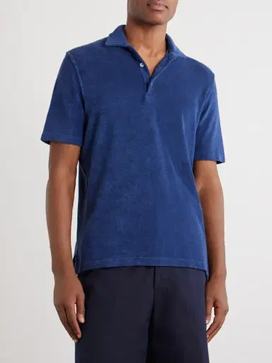 FEDELI Mondial Cotton-Terry Polo Shirt - Men | Thumbnail 3 FEDELI Mondial Cotton-Terry Polo Shirt - Men | Thumbnail 3