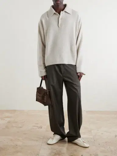 The Elder Statesman Dume Rugby Cashmere Polo Sweater - Men | Thumbnail 2 The Elder Statesman Dume Rugby Cashmere Polo Sweater - Men | Thumbnail 2