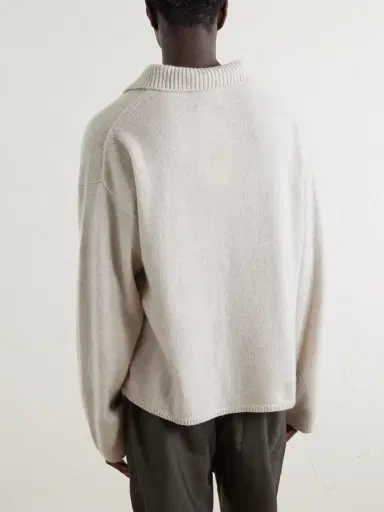 The Elder Statesman Dume Rugby Cashmere Polo Sweater - Men | Thumbnail 4 The Elder Statesman Dume Rugby Cashmere Polo Sweater - Men | Thumbnail 4