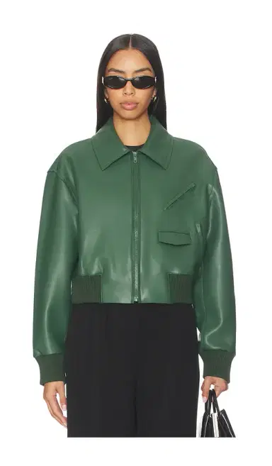 Norma Kamali Mens Zip Front Classic Cropped Jacket | Thumbnail 2 Norma Kamali Mens Zip Front Classic Cropped Jacket | Thumbnail 2