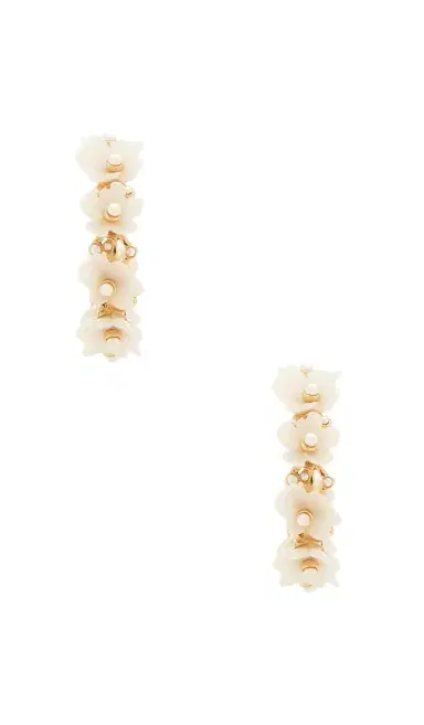 BaubleBar Bridal Floral Hoop Earrings | Thumbnail 3 BaubleBar Bridal Floral Hoop Earrings | Thumbnail 3