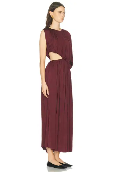 Marina Moscone Gathered Draped Dress | Thumbnail 2 Marina Moscone Gathered Draped Dress | Thumbnail 2