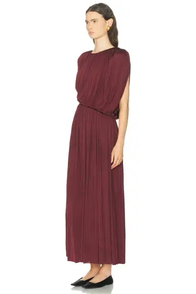Marina Moscone Gathered Draped Dress | Thumbnail 3 Marina Moscone Gathered Draped Dress | Thumbnail 3
