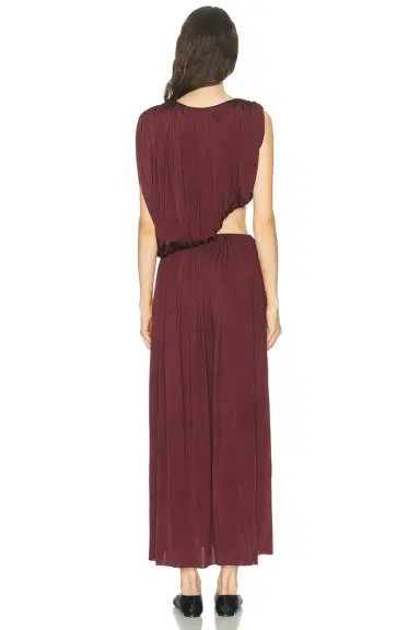 Marina Moscone Gathered Draped Dress | Thumbnail 4 Marina Moscone Gathered Draped Dress | Thumbnail 4