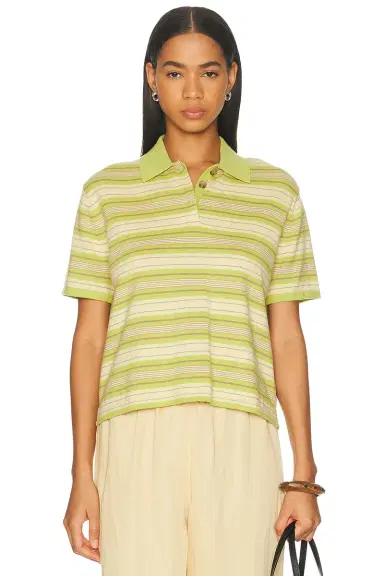 Guest In Residence Short Sleeve Stripe Rugby Top | Thumbnail 1 Guest In Residence Short Sleeve Stripe Rugby Top | Thumbnail 1