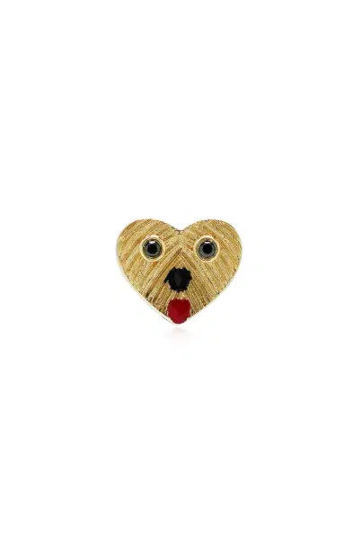 Yvonne Léon Mini Dog Single Earring | Thumbnail 4 Yvonne Léon Mini Dog Single Earring | Thumbnail 4
