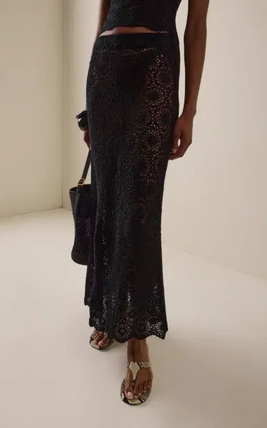 Nili Lotan Nika Crochet Cotton Maxi Skirt | Thumbnail 3 Nili Lotan Nika Crochet Cotton Maxi Skirt | Thumbnail 3