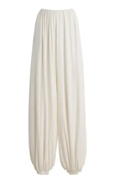 Paris Georgia Olive Pleated Wide-Leg Pants | Thumbnail 10 Paris Georgia Olive Pleated Wide-Leg Pants | Thumbnail 10