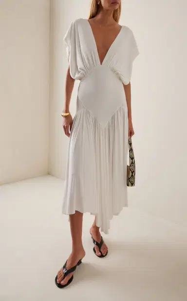 Paris Georgia Sloane Ruffled Midi Dress | Thumbnail 2 Paris Georgia Sloane Ruffled Midi Dress | Thumbnail 2