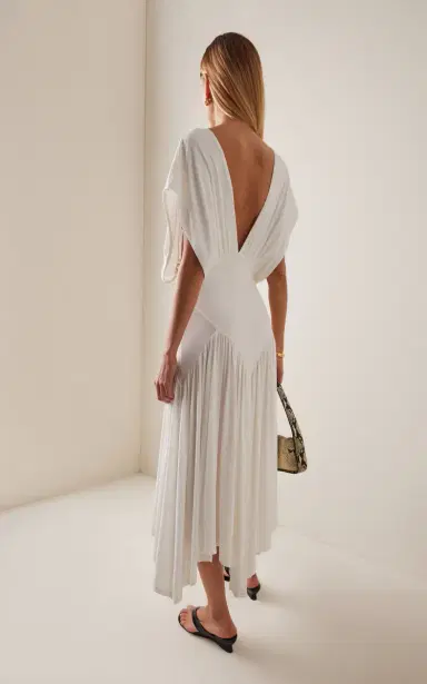 Paris Georgia Sloane Ruffled Midi Dress | Thumbnail 4 Paris Georgia Sloane Ruffled Midi Dress | Thumbnail 4