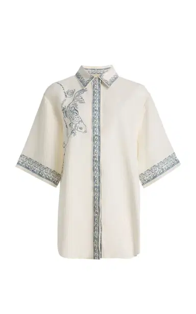 ALÉMAIS Lucky Printed Linen Shirt | Thumbnail 8 ALÉMAIS Lucky Printed Linen Shirt | Thumbnail 8